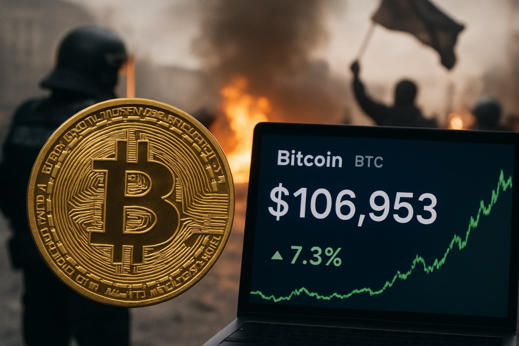 Bitcoin Defies U.S. Unrest: Surges Past $106K as Tensions Flare—Is $107K Next?